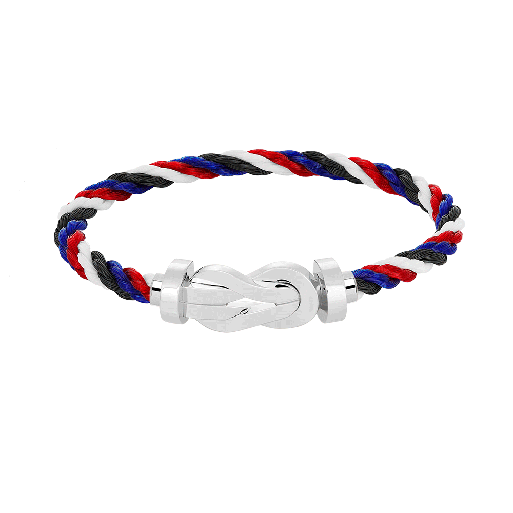 [AuraEcho]CHANCE LARGE 8 FIGURE BUCKLE NO DIAMOND BRACELET SILVER