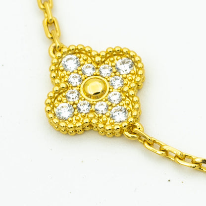 [Auraecho] CLOVER 5 MOTIF LASER BRACELET COLLECTION