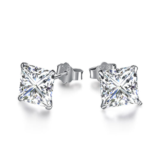 [AuraEcho]Ornate Square Shape Earrings