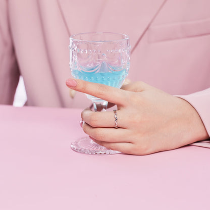 [AuraEcho]Ornate Vibrant Round Cut Daily Ring