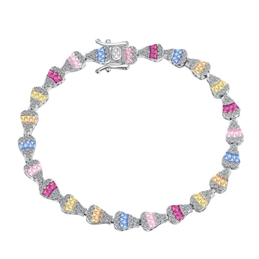 [AuraEcho]Radiant Water Drop Shape Daily Bracelet