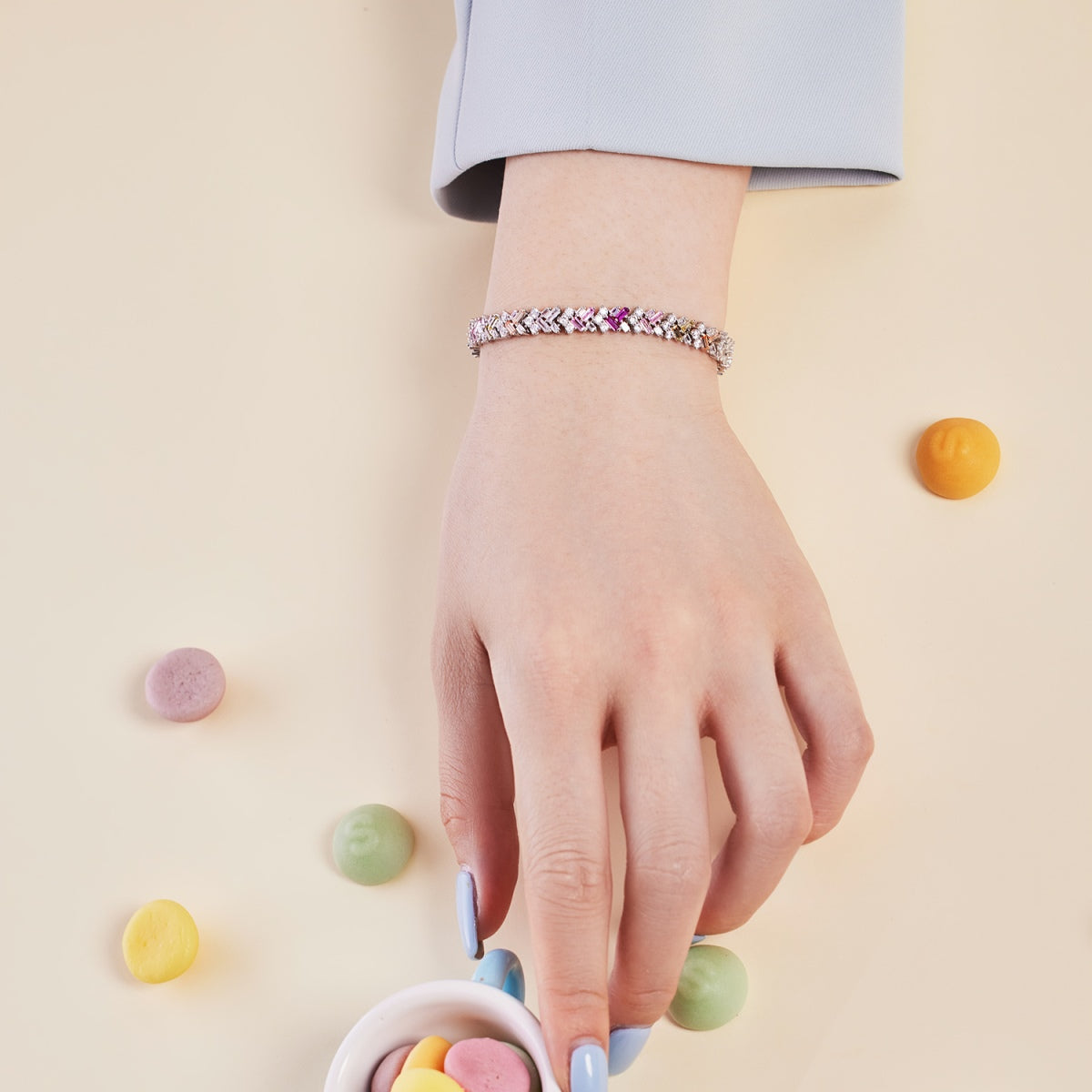 [AuraEcho]Dazzling Unique Multi Shape Daily Bracelet