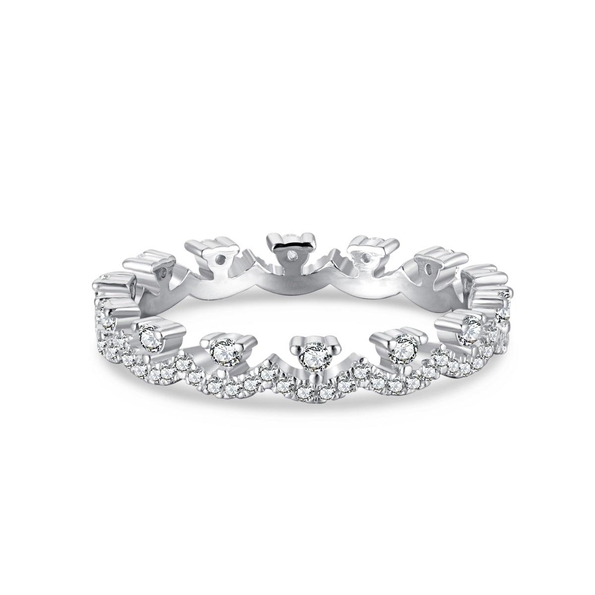 [AuraEcho]Elegant Resplendent Round Shape Party Ring