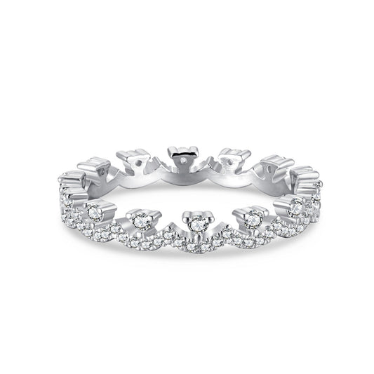 [AuraEcho]Elegant Resplendent Round Shape Party Ring