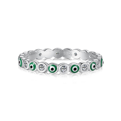 [AuraEcho]Sparkling Vibrant Round Shape Daily Ring