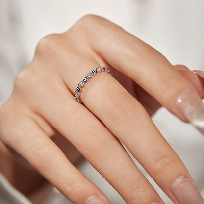 [AuraEcho]Radiant Colorful Round Shape Daily Ring