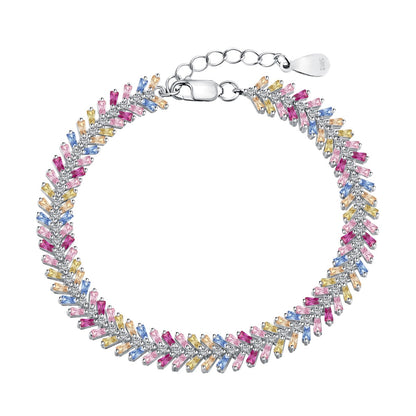 [AuraEcho]Dainty Radiant Emerald Cut Daily Bracelet