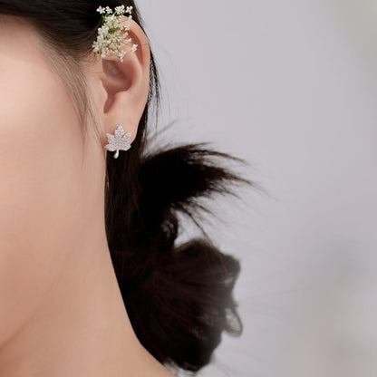 [AuraEcho]Exquisite Maple Leaf Design Earrings