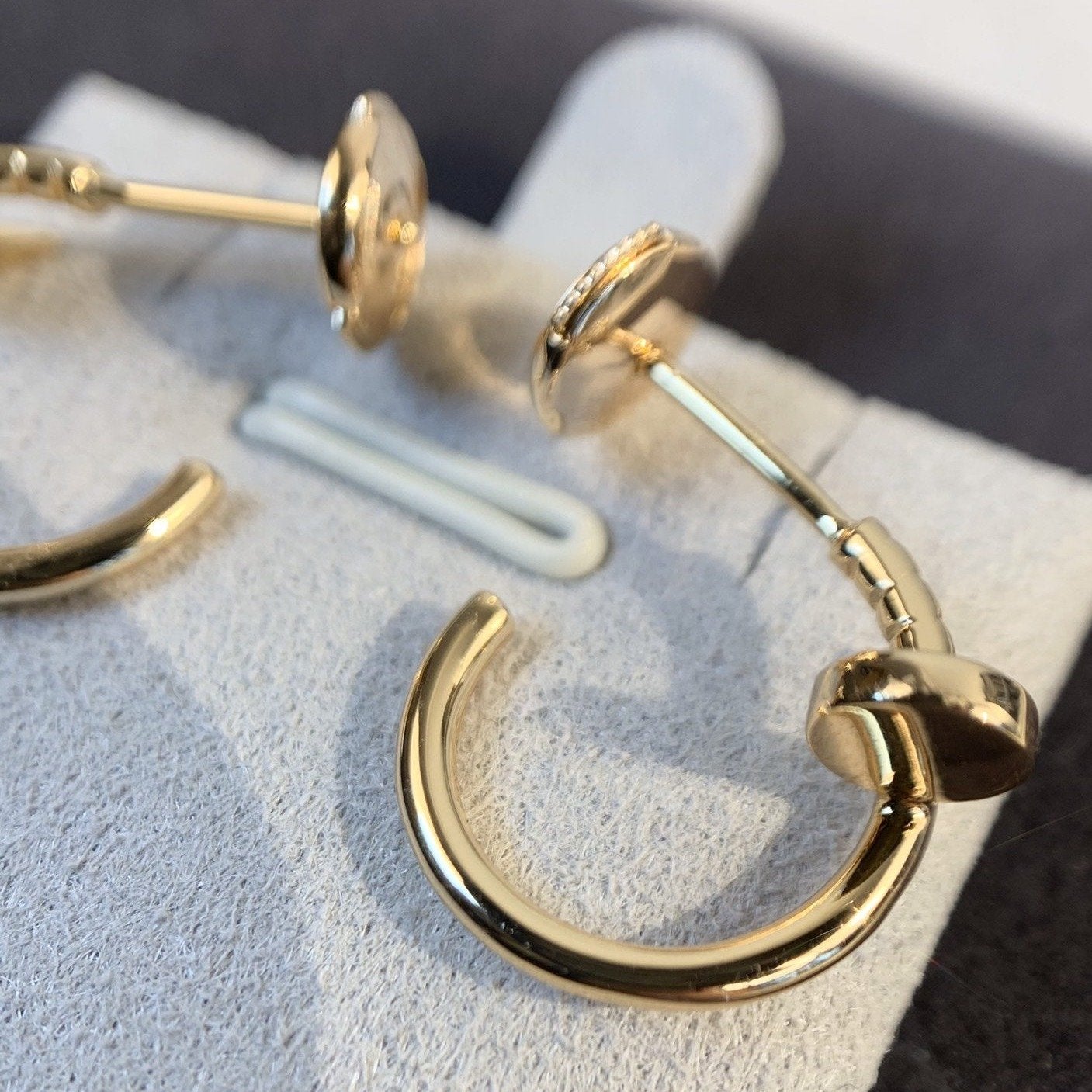 [AuraEcho]JUSTE EARRINGS PINK GOLD