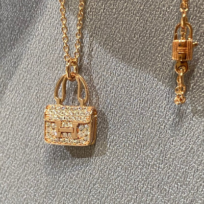 [AuraEcho]CONSTANCE PEDANT DIAMOND NECKLACE