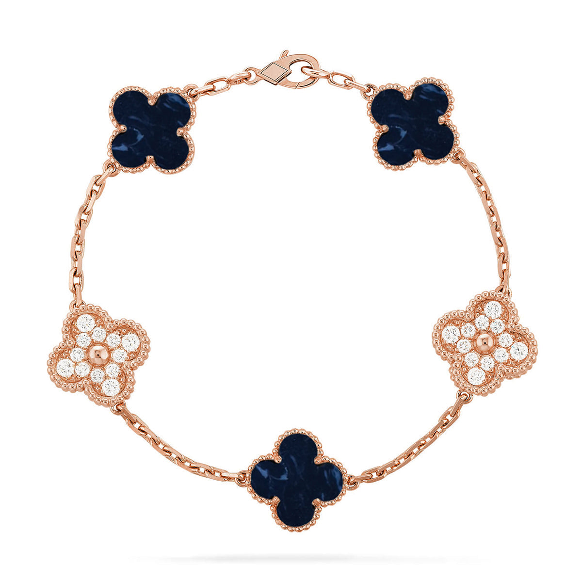 [Auraecho]CLOVER 5 MOTIF PIETERSITE BRACELET COLLECTION