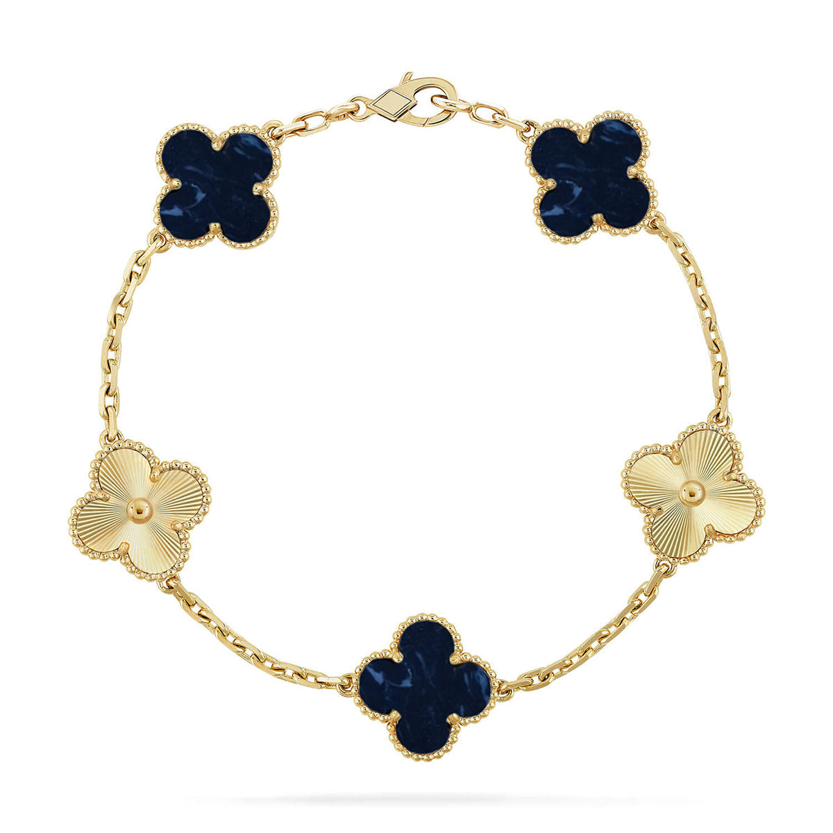 [Auraecho]CLOVER 5 MOTIF PIETERSITE BRACELET COLLECTION