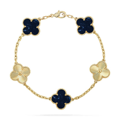 [Auraecho]CLOVER 5 MOTIF PIETERSITE BRACELET COLLECTION