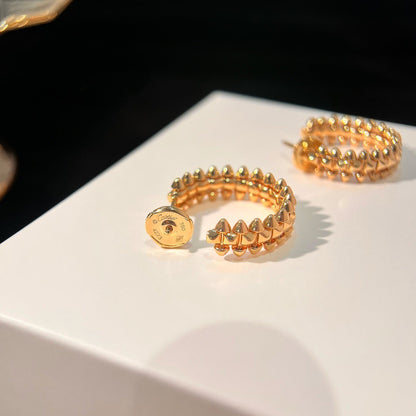 [AuraEcho]CLASH SMALL HOOP EARRINGS
