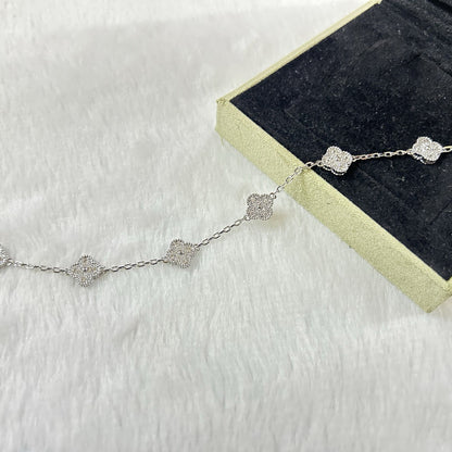 [Auraecho]CLOVER 6 MOTIF DIAMOND BRACELET