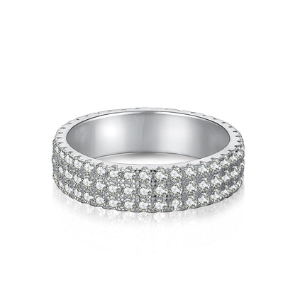 [AuraEcho]Dainty Round Cut Tennis Ring
