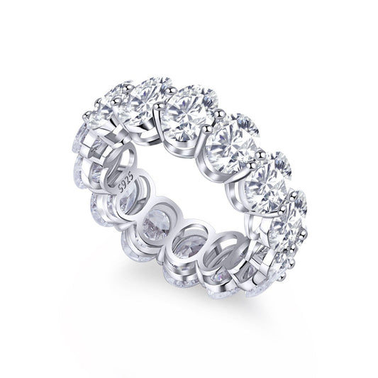 [AuraEcho]Dainty Elongated Cushion Cut Tennis Ring