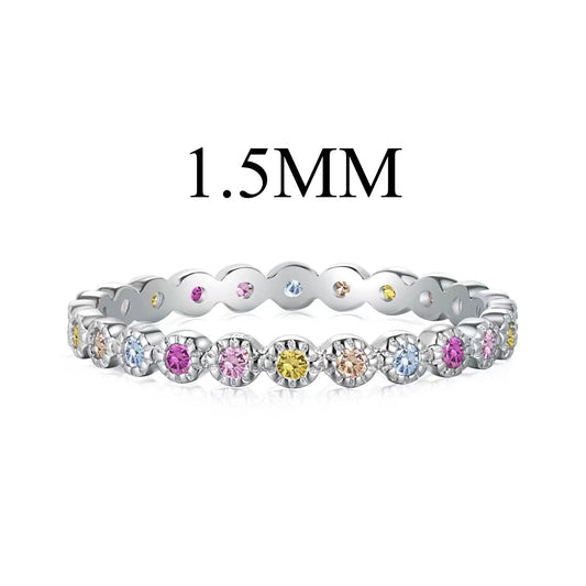 [AuraEcho]Radiant Sparkling Round Cut Daily Ring
